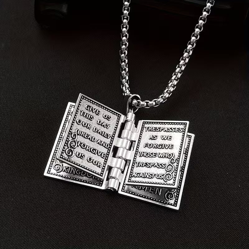 Lords Prayer Necklace Vintage