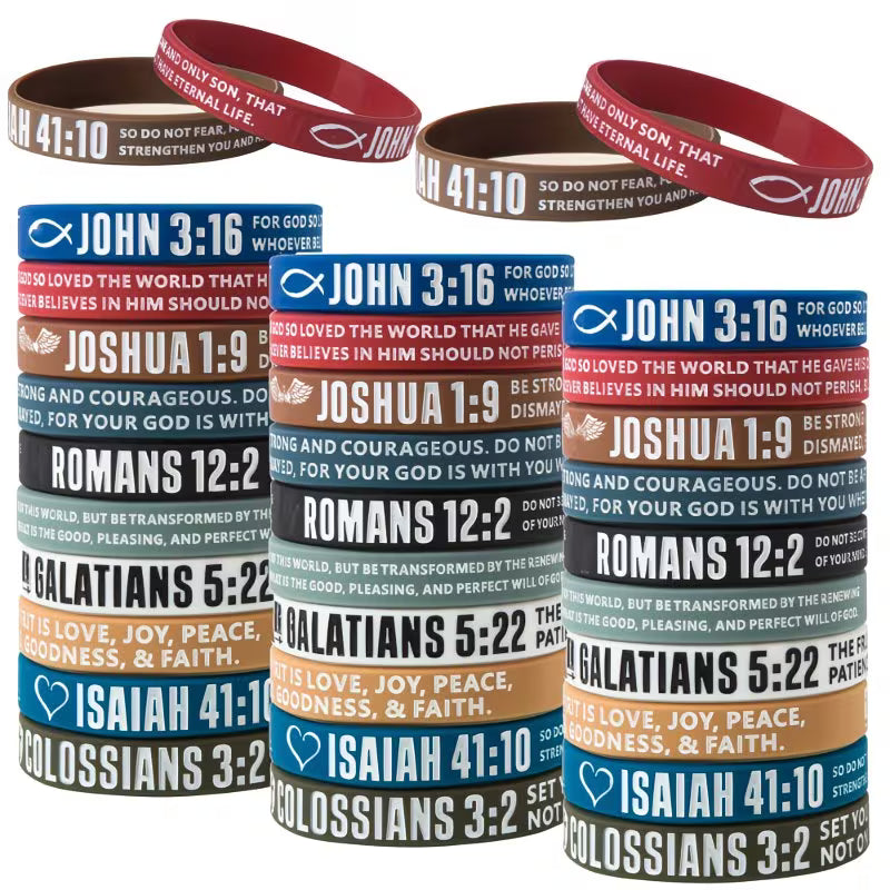 Silicon Bible Verses Wristbands