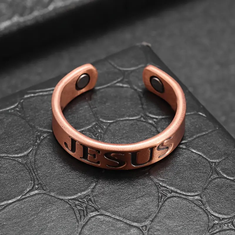Jesus Copper Ring