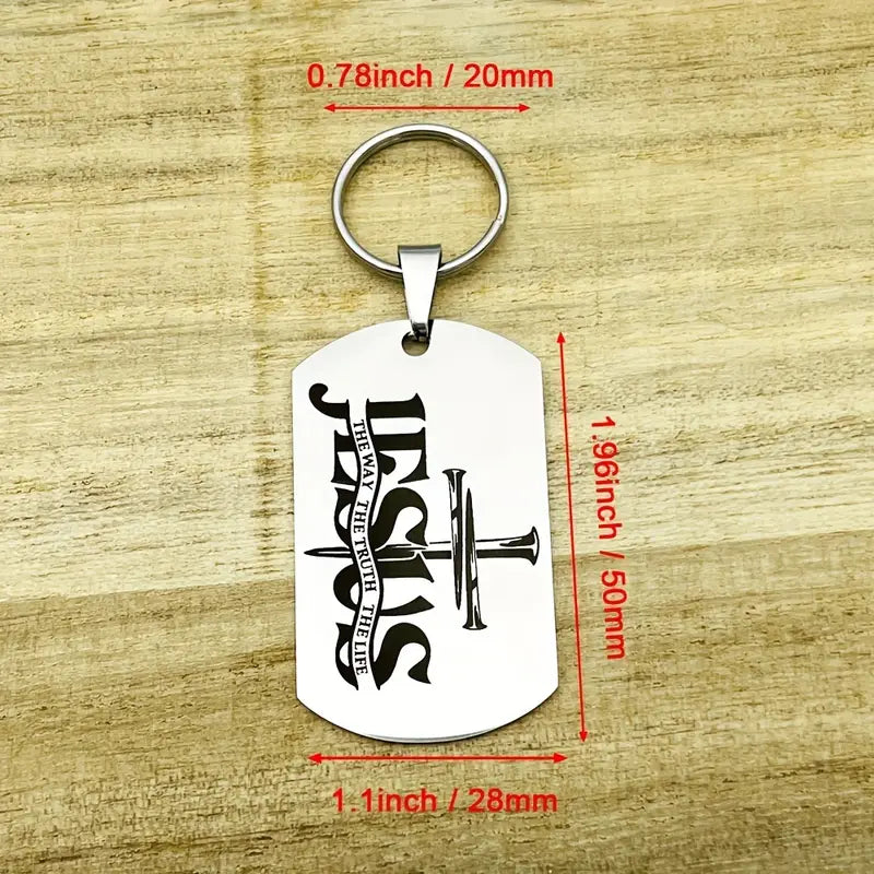 Jesus The Way Keychain