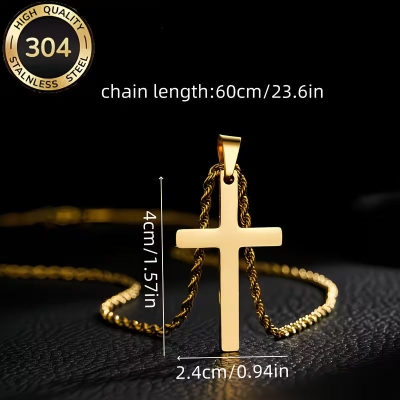 Stainless Steel Cross Necklace