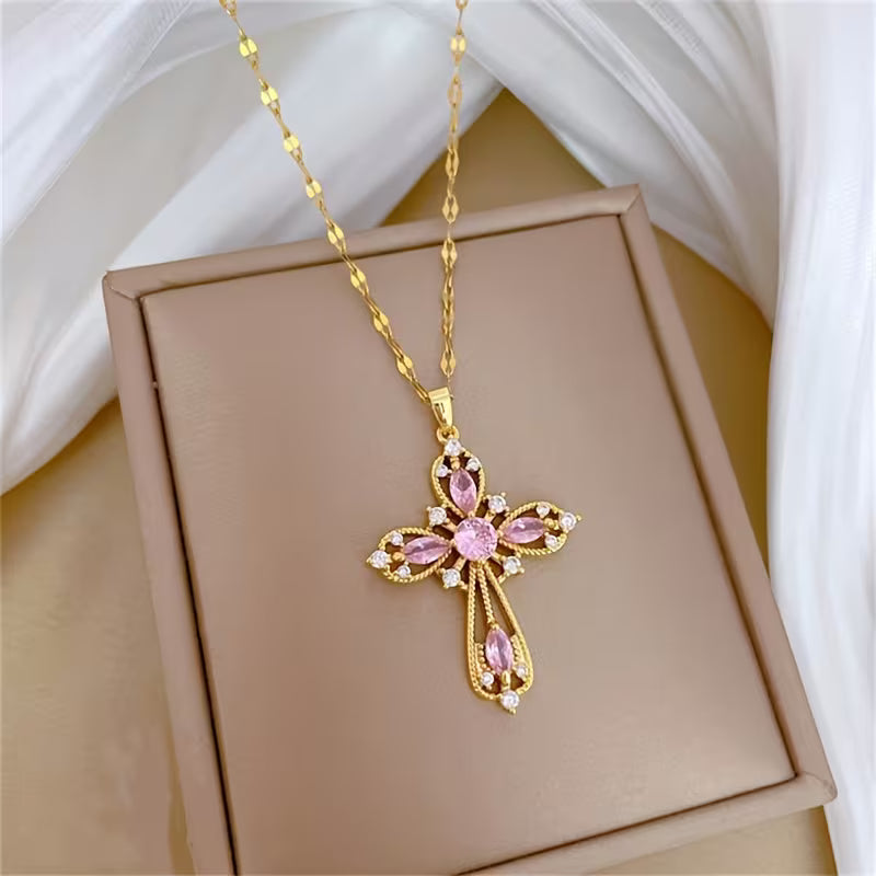Synthetic Golden Yellow Cross