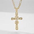 Premium Stones Cross 14k Necklace