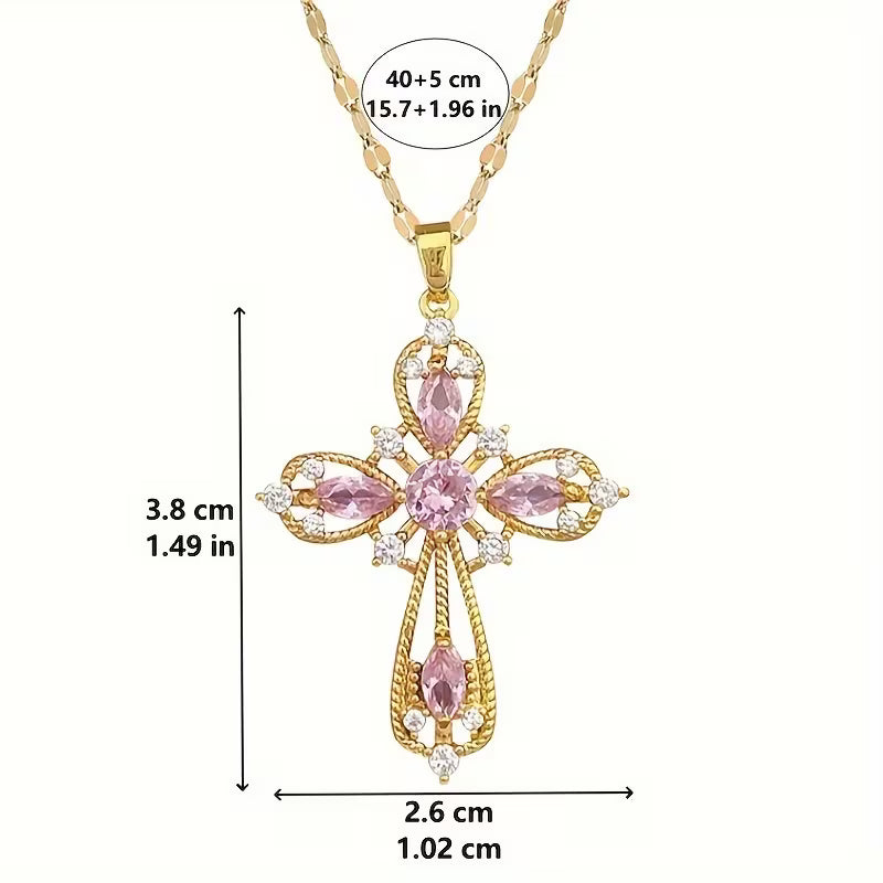 Synthetic Golden Yellow Cross