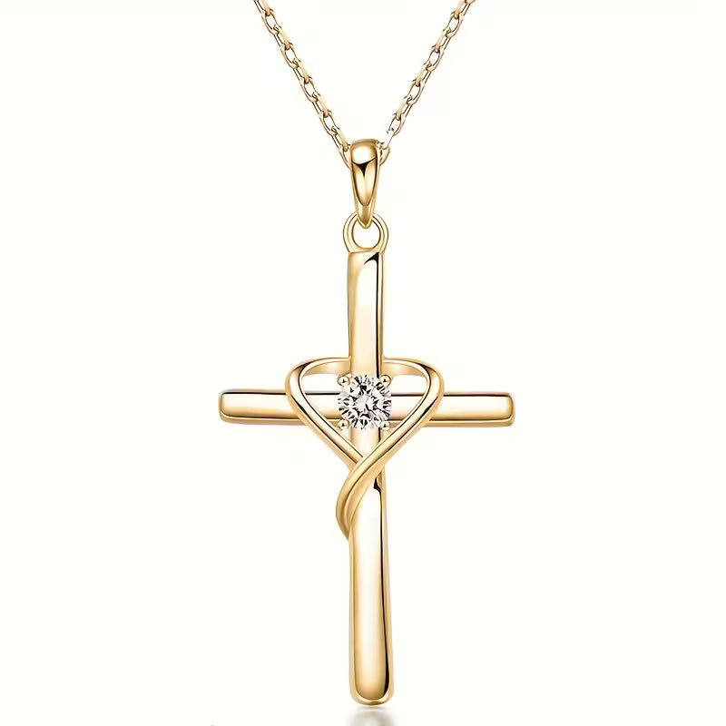Heart Stone Cross