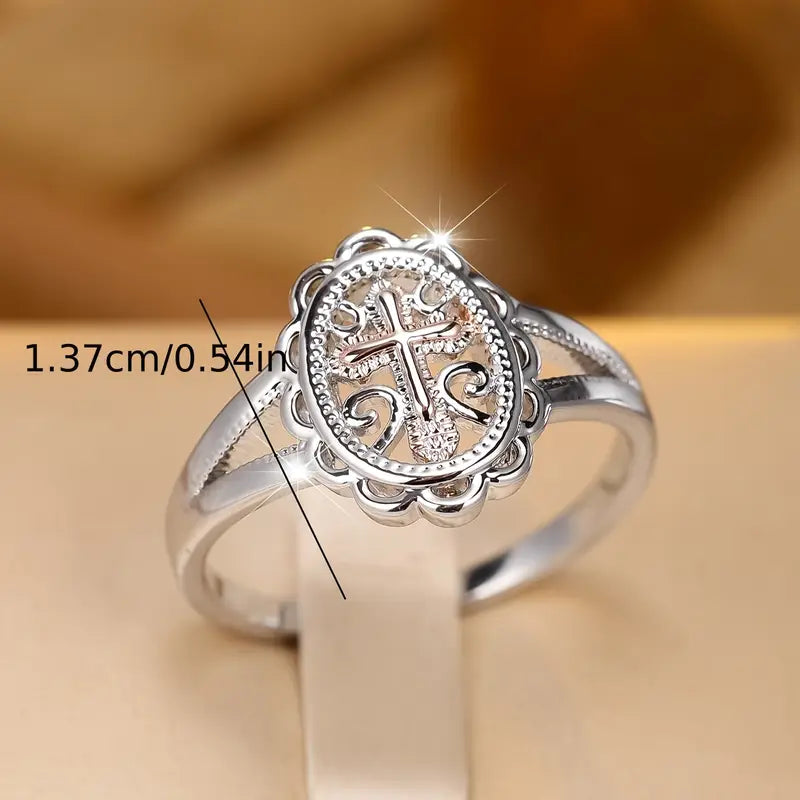 Copper Silvery Ring