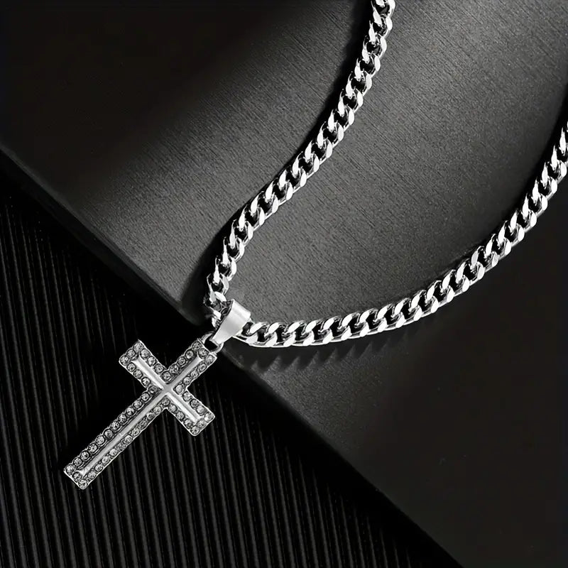 WP Cross with Thick Chain