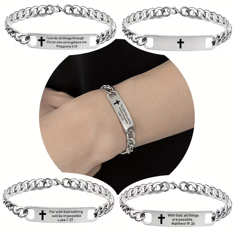 Engraved Bracelets Stainless Steel