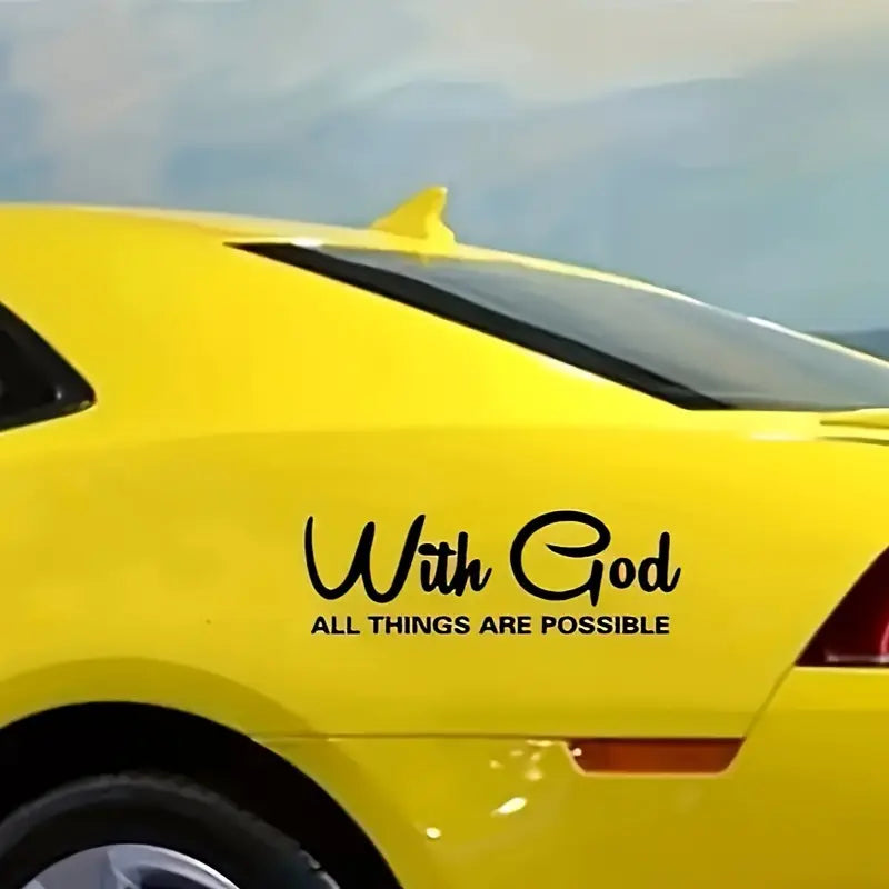 With God Car Sticker