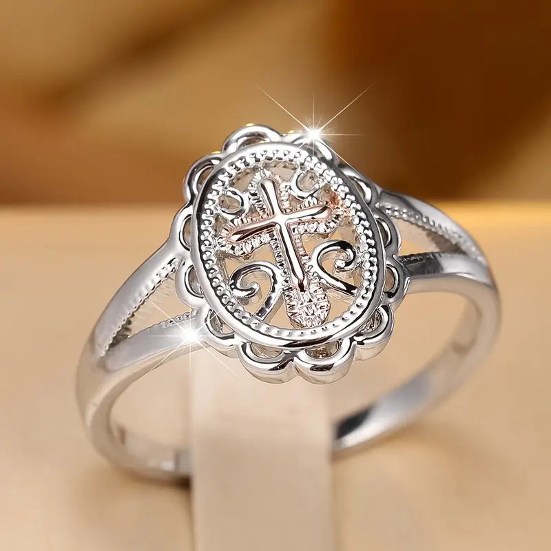 Copper Silvery Ring