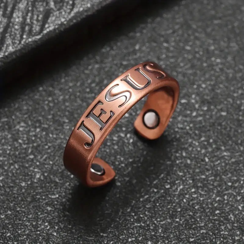 Jesus Copper Ring