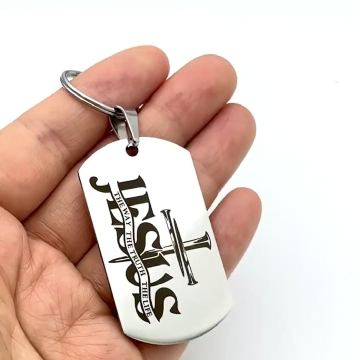 Jesus The Way Keychain
